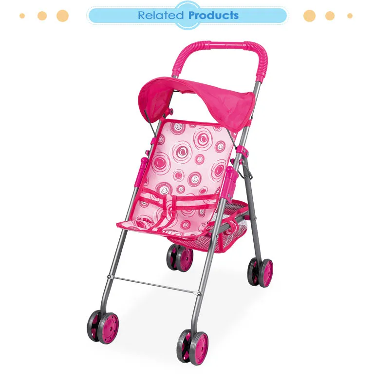 Fei Li toys Hot sales on line shop foldable portable baby doll stroller for toddler toys pushchair