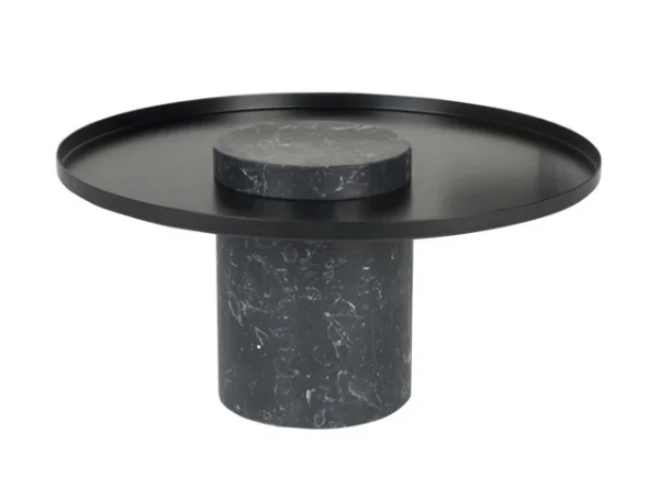 Runxi Luxury end table design small marble base round side table for living room furniture