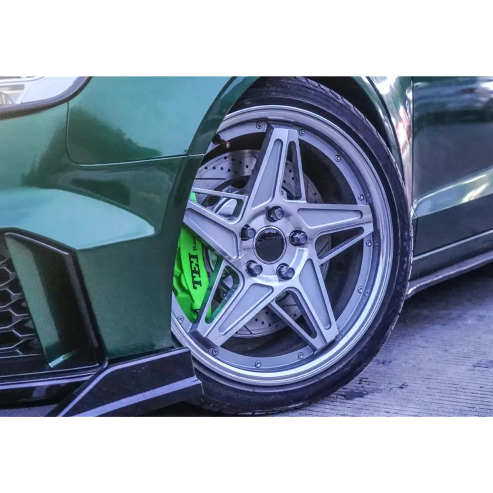 Колесо 18 дюймов большой тормозной комплект E-BRAKE 4 поршневые тормозные комплект 355 мм дисковый тормоз ротора катушки, обеспечивающий отсутствие вибрации при AUDI A4 2007-2021