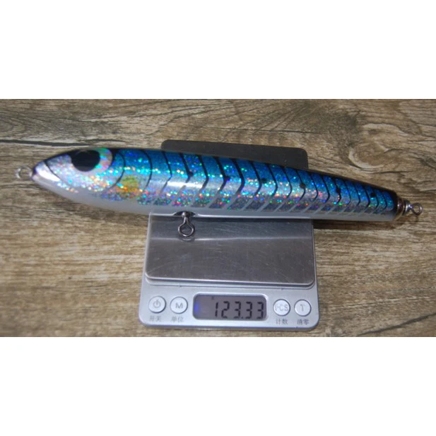 Salt water lure gt popper 120g 24cm  wood fish big game popper fishing lure hard stick bait