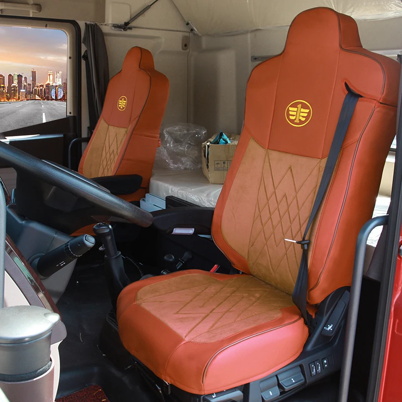 GMC Mitsubishi Hino Isuzu DAF MAN Iveco Renault Luxury Leather Four Seasons Universal Truck Seat Cover