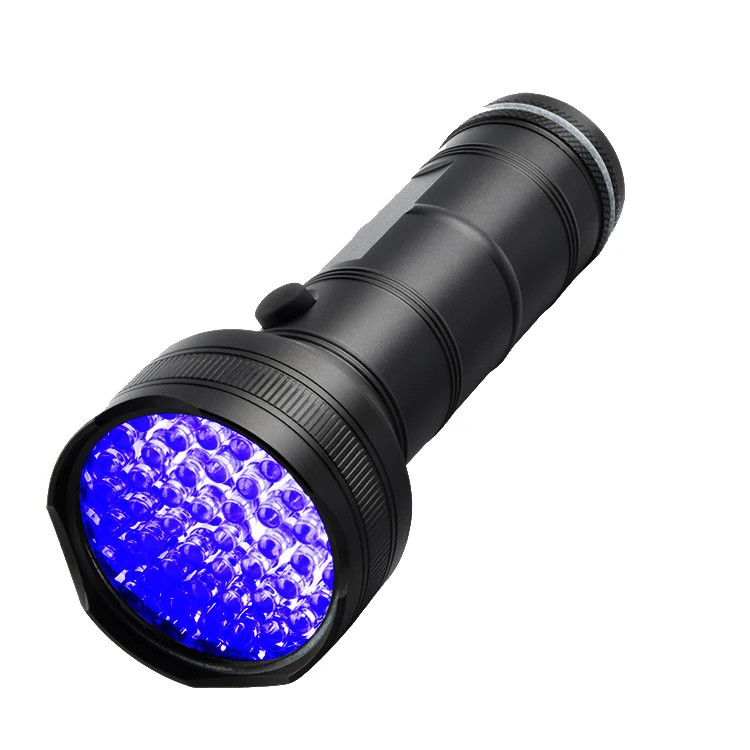 OBSHORSE Ultraviolet 51 LEDs UV Blacklight Flashlight Torches Rechargeable Black Light 365nm UV Flashlight