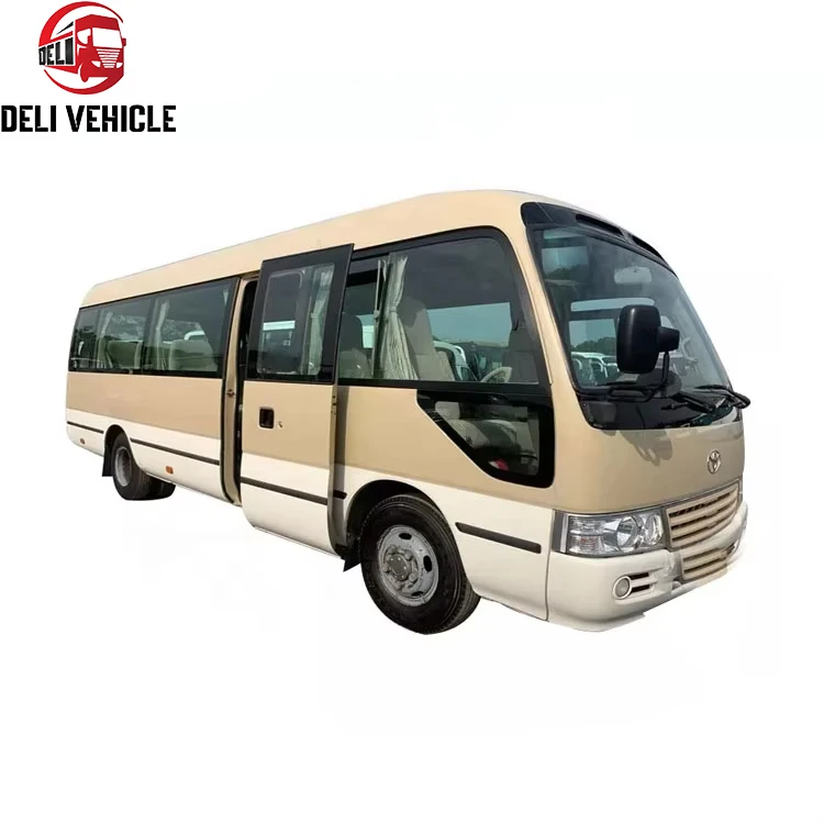 Hot sale Complete LHD 30 seater bus for Japan Toyo ta Coaster bus Used Mini Coaster bus