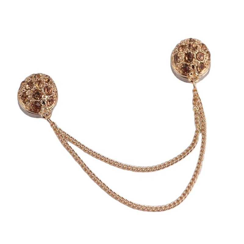 Серебряное покрытие, Сильный магнитный хиджаб, Роскошный аксессуар от производителя, булавки с логотипом на заказ, броши, магнит, алмазная застежка, цепочка, металл на заказ