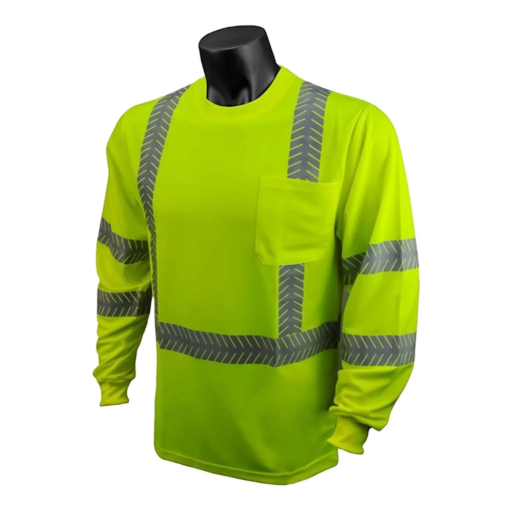 Специальная Светоотражающая Рабочая Рубашка с длинным рукавом hi vis