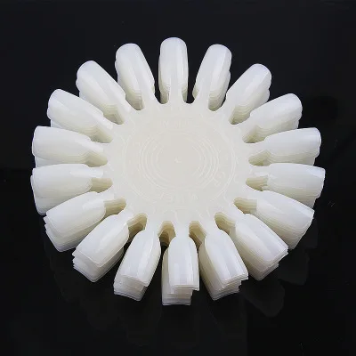 Natural ABS Nail Polish Color Chart 20tips Plastic Nail Color Display