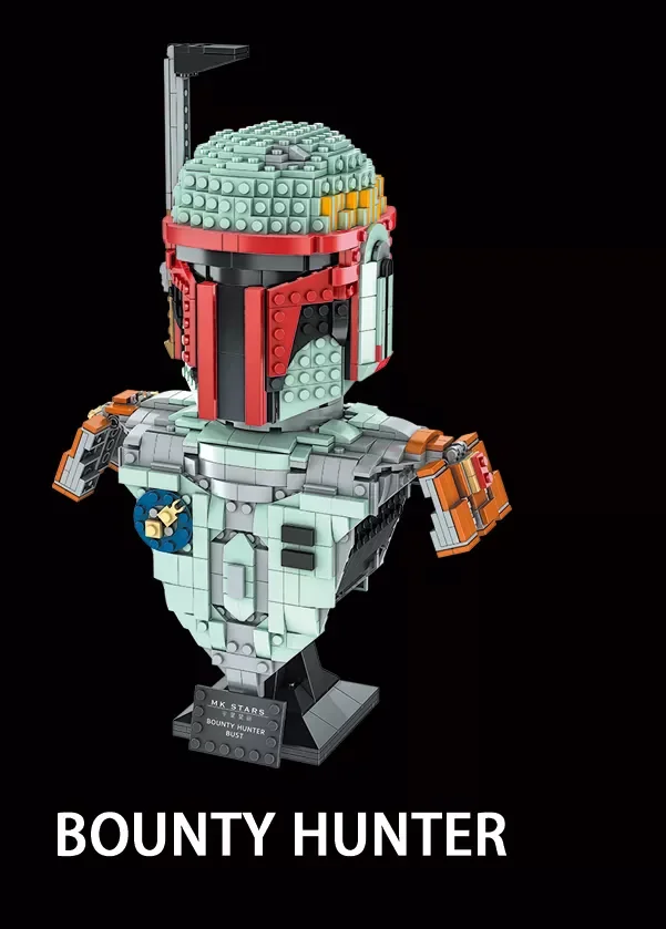 New Product Mould King 21020-21022 building block wars Vader half body model star ABS Plastic Ornament Gift