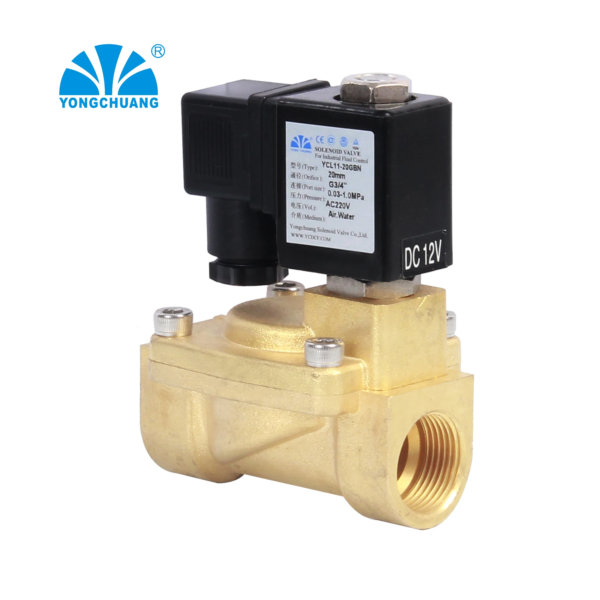 Yongchuang YCL11 9v DC latching battery powered bistable solenoid valve for irrigation energy saving