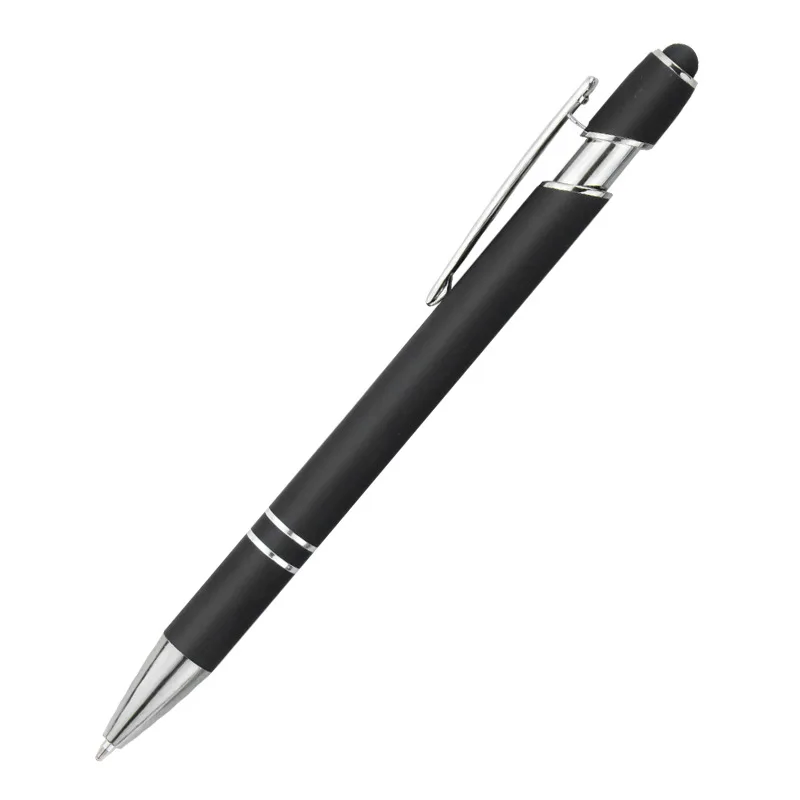 Custom logo 20 colors Hot 2 in 1 Promotional Stylus Screen ball Pen Metal Stylus Ballpoint Pen