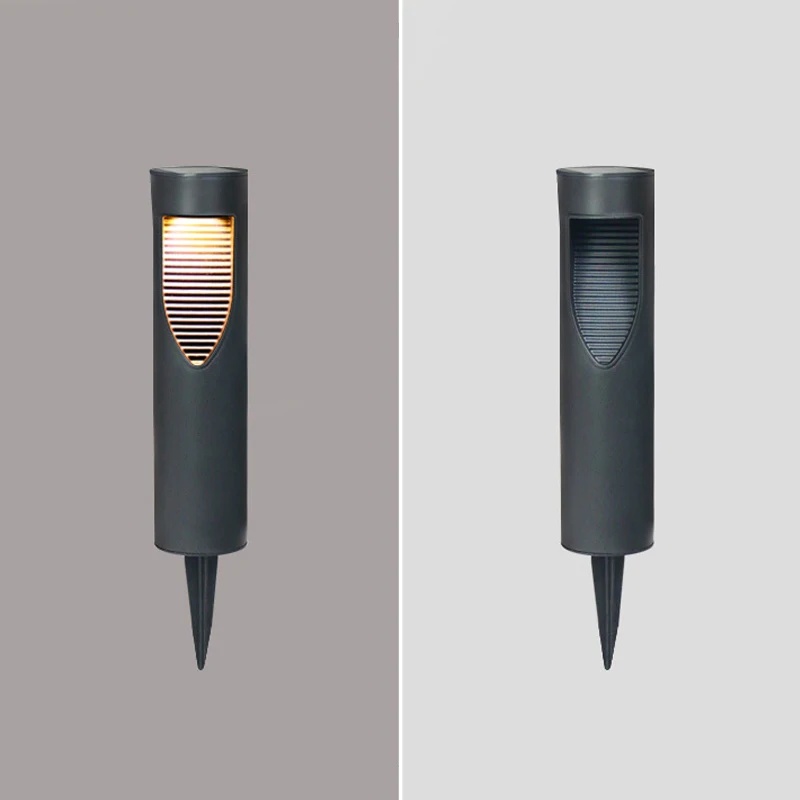 LED Solar Park Lamp Waterproof Outdoor Garden Lawn Bollard Lights Decorative for Garden Pathway Walkway Driveway Sidewalk Yard