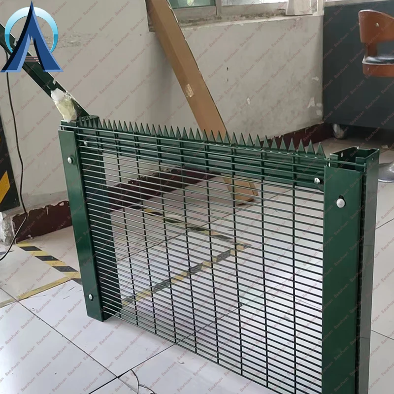 358 Anti Climb Metal Fence Powder Coated 358 Security Fence Metal Mesh Fencing for Airport Industrial Boundary