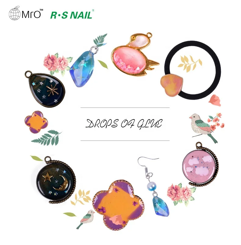 Factory OEM/ODM Service free sample hard or soft type universal clear uv curing resin uv epoxy glue DIY Handmade Gift