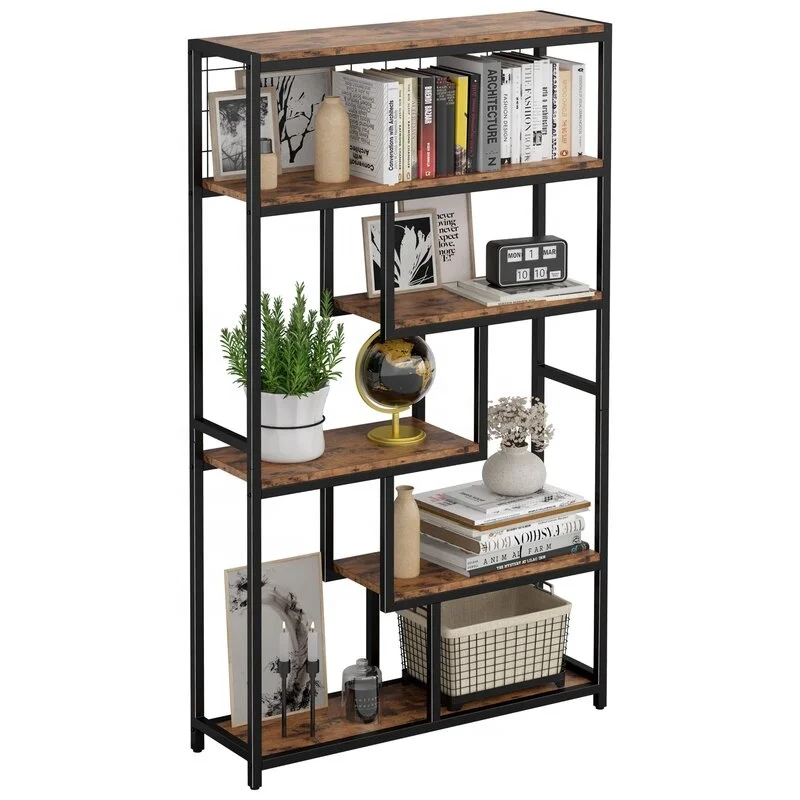 High Quality Best Price Multi Layer Vintage ladder Bookcase Open Storage Multi Function Bookshelf