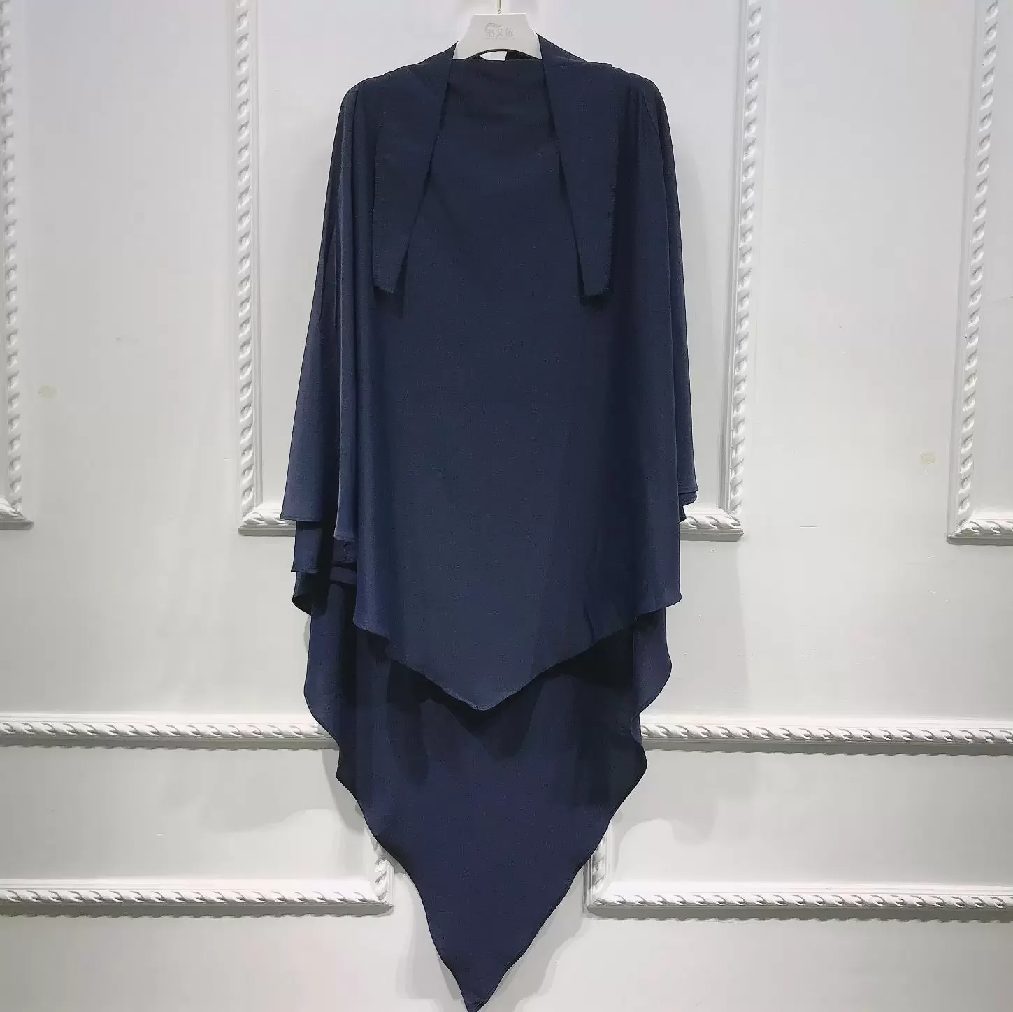 Eid Prayer Garment Abaya Islam Ethnic Clothing Niqab 2024 Khimar Hijab Long Ramadan Muslim Arabic Hijabs Women Abayas Tops