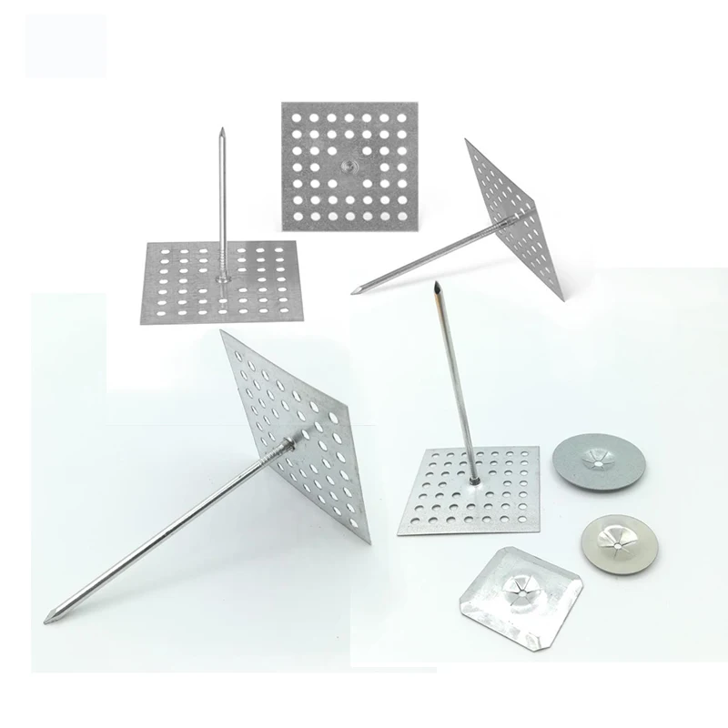 Well Being Perforated Base Plate Insulation Nail Pin Other Heat Insulation Materials Galvanized Iron, Stainless Steel RF-ISP1020