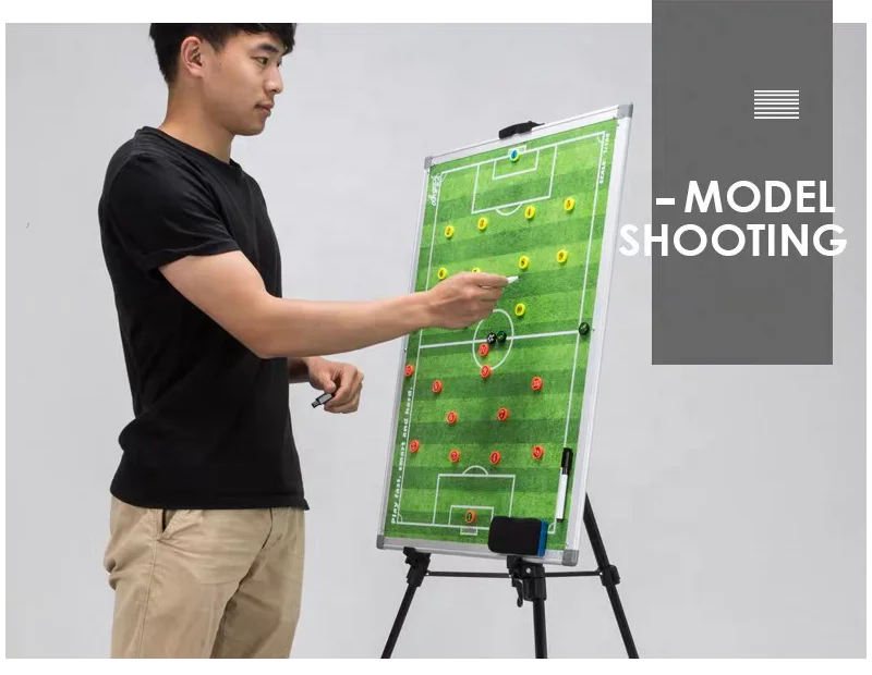 Custom dry erase magnetic tactics coaching board teaching demonstration cardboard for soccer