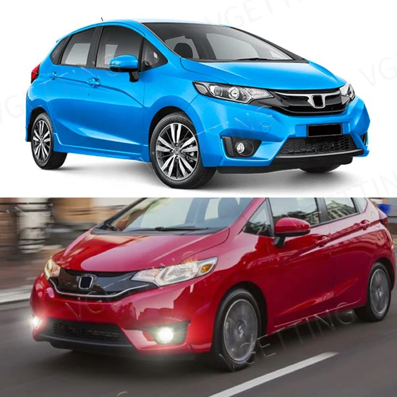 12V Auto Parts Fog Lights Front Bumper Car Auto Driving Lamp Fog Light for Honda Fit/Jazz 2014 2015 2016 2017