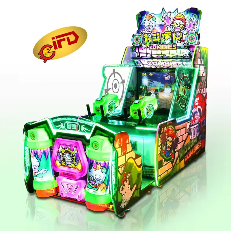 IFD Arcade Plants Vs Zombies Game Machine Water Shooting Arcade Game Machine Happy Kids Water Shooting Gun Arcade Game Machine