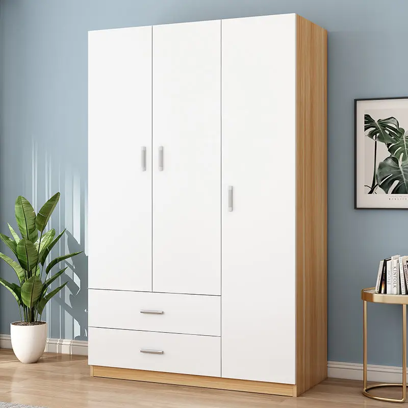 Hot Selling Factory Customized Cheap Modern Multi-function Home Clothing Armoire Wooden Wardrobe Cabinet with Drawer