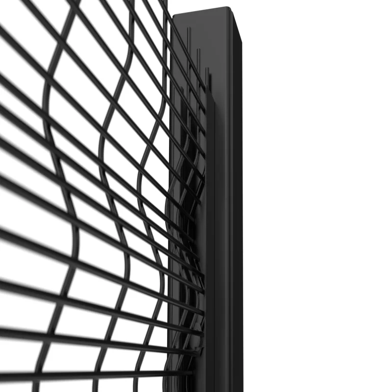 Factory supply high security galvanized 358 mesh  fence panels with razor barbed wire