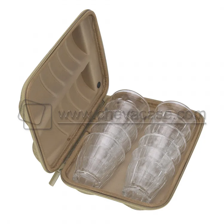 Travel Custom Shockproof Hard Shell EVA Cup Case Storage Box , EVA Case Only
