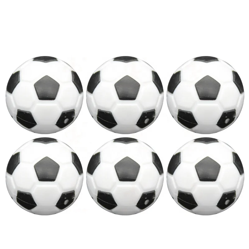 10 Pieces/Lots Table Soccer Foosball Replacements Mini Black and White Soccer Balls 28mm