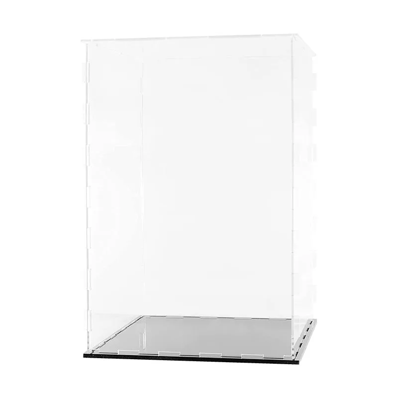 Прозрачная акриловая сборная настольная витрина, коробка для демонстрации, пылезащитная витрина для коллекционных игрушек