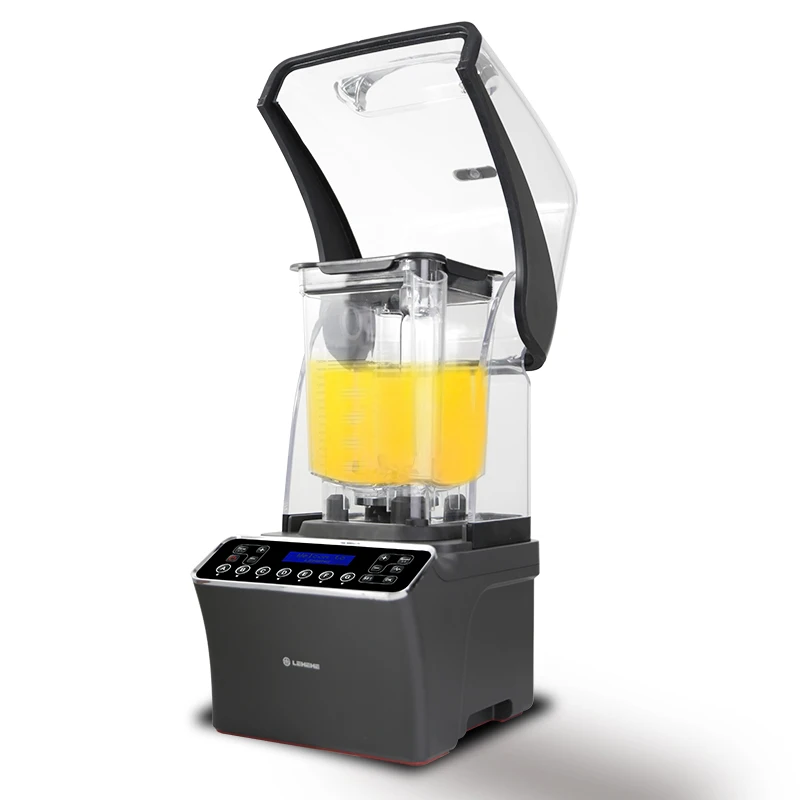 Commercial 3.8 Hp Motor Dual Blunt Blades Industrial Stable Electric Smoothie Vacuum Blender Machine