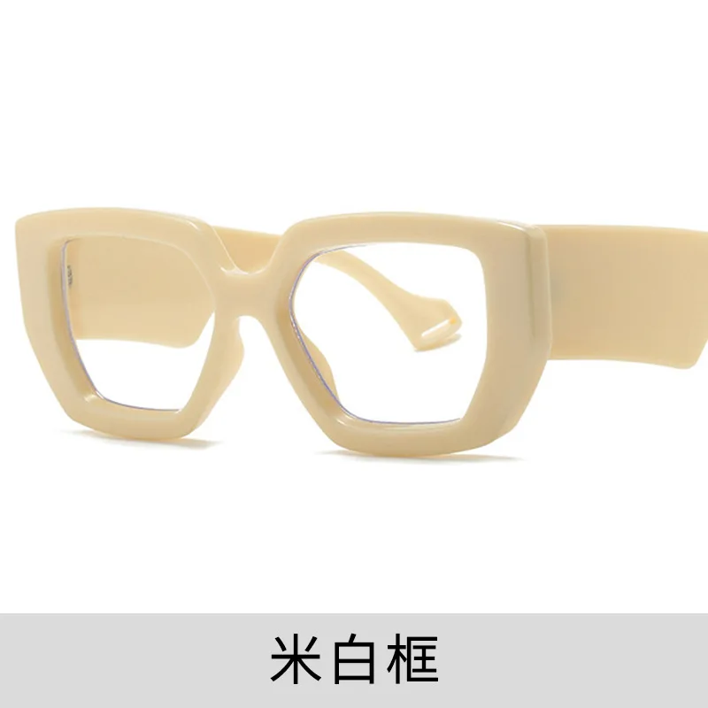 2023 New Fashionable European and American Eyeglass Frame Y2K Flat Mirror Personalized Large Frame Instagram