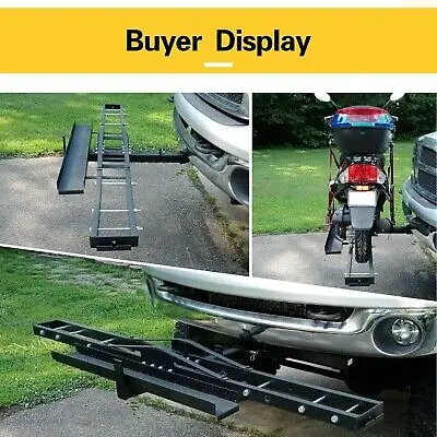 Motorcycle Dirtbike Carrier Tilt Hitch Mount Rack Ramp For 2019-2022 Ford Ranger