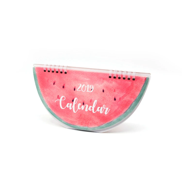 
Promotional Colorful Customized Lemon Design Spiral Desk Calendar 