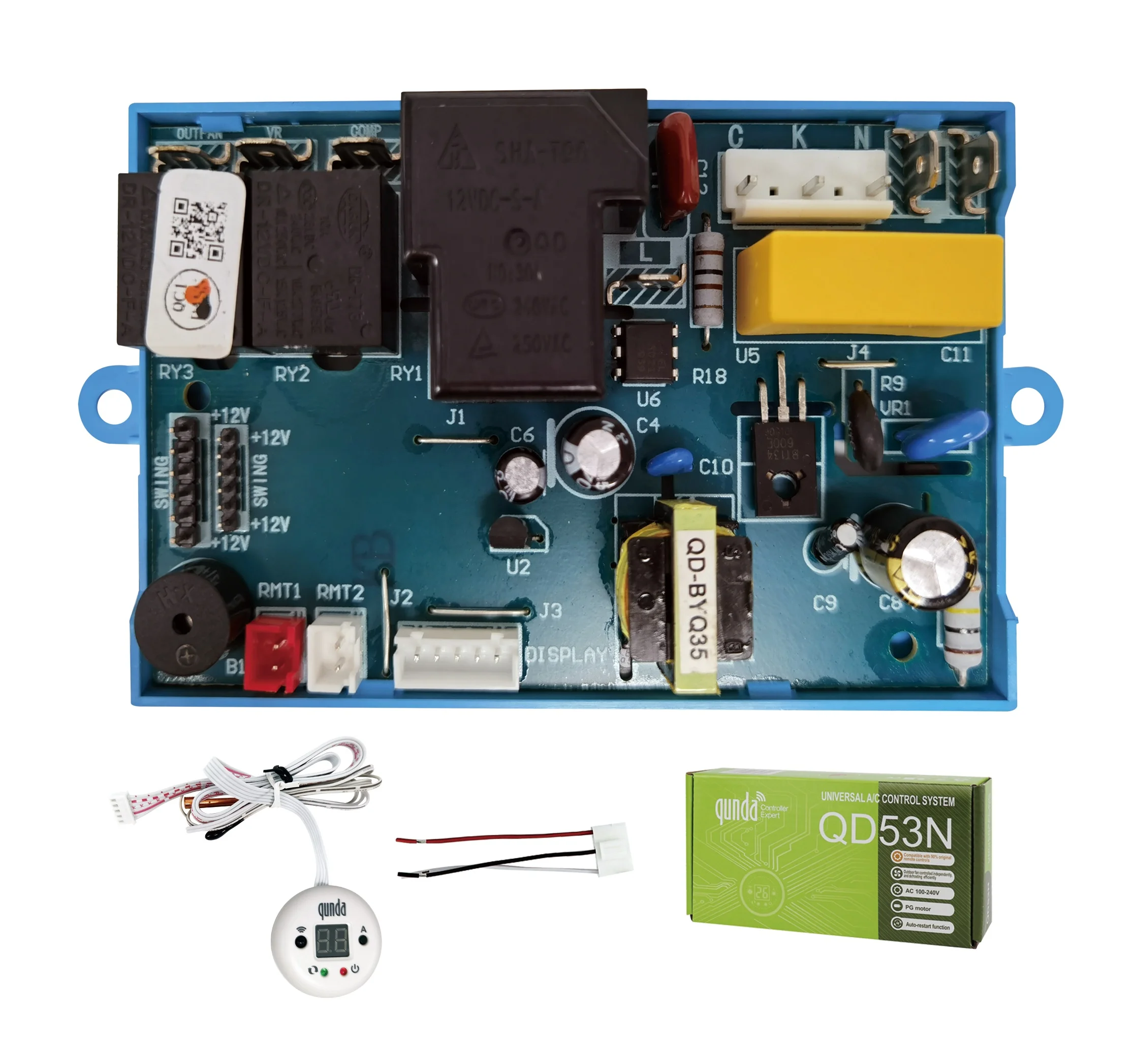 QUNDA QD53N AC 110-240V Universal board PG Motor air conditioner system board  circuit board