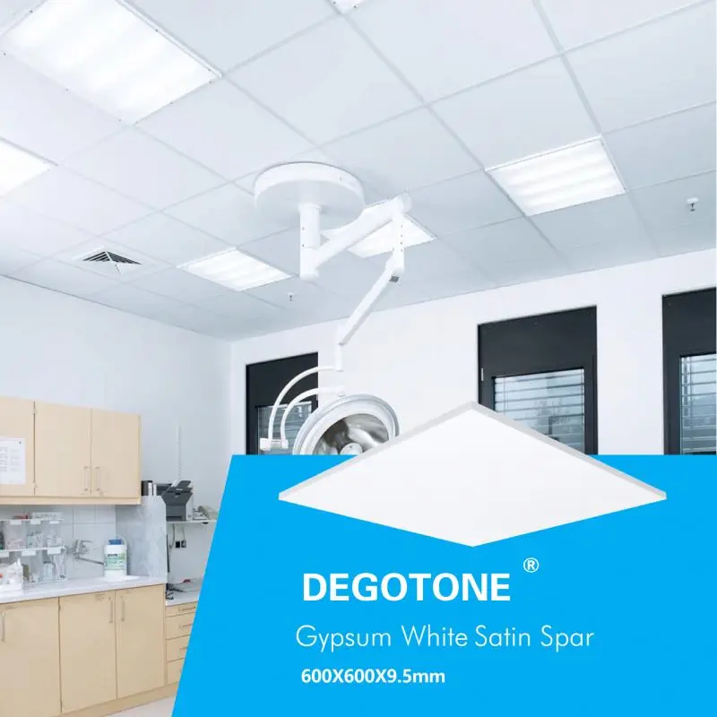 Suspension ceiling factory direct finished white painting perforated gypsum 600x600 suspended tiles square hole pvc