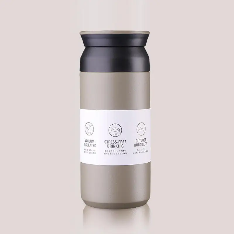 12Oz/17Oz Double Wall Insulation Travel Tumbler Coffee Cup Stainless Steel Water Bottle Japanese Food Jar Thermos