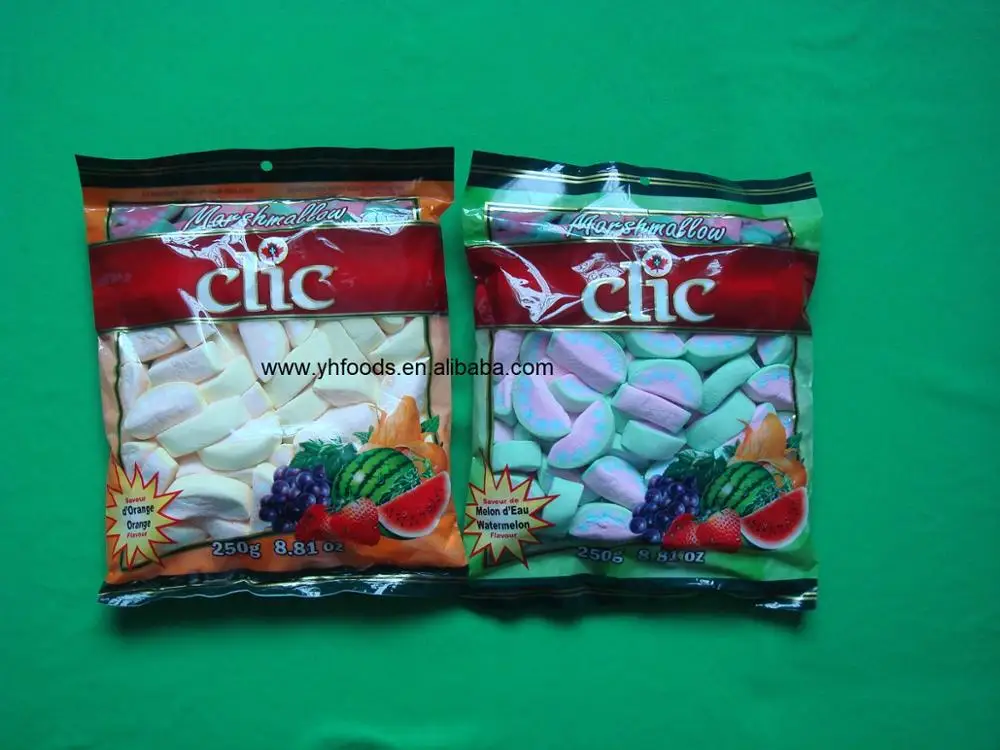 HALAL 250g assorted fruit flavors marshmallow sweets candy