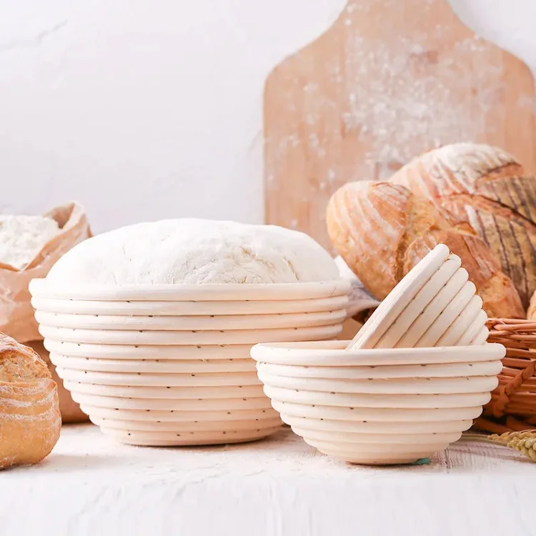 Bread Bowl Knife Right Handed Woven Basket Sourdough Making Tools 18*9 Cm Rattan Proof 11inch Kit Beginners Makeshift