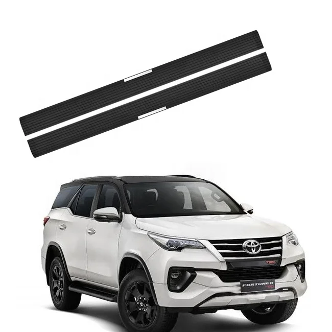 Electric Running Board Nerf Bar Fit for TOYOTA FORTUNER 2016 Highlander Electric Step Black Powder Coated 100% Waterproof CN;ZHE