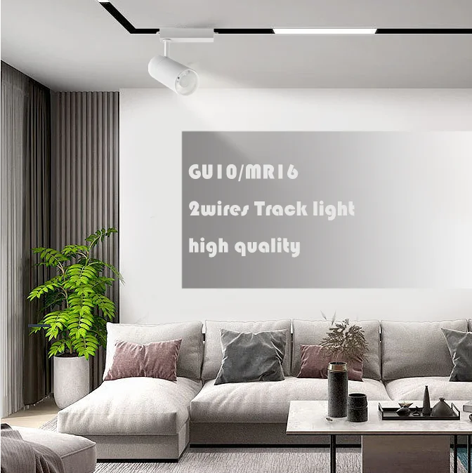 original track light  white/black Aluminum new  gu10 Track light fashion track light