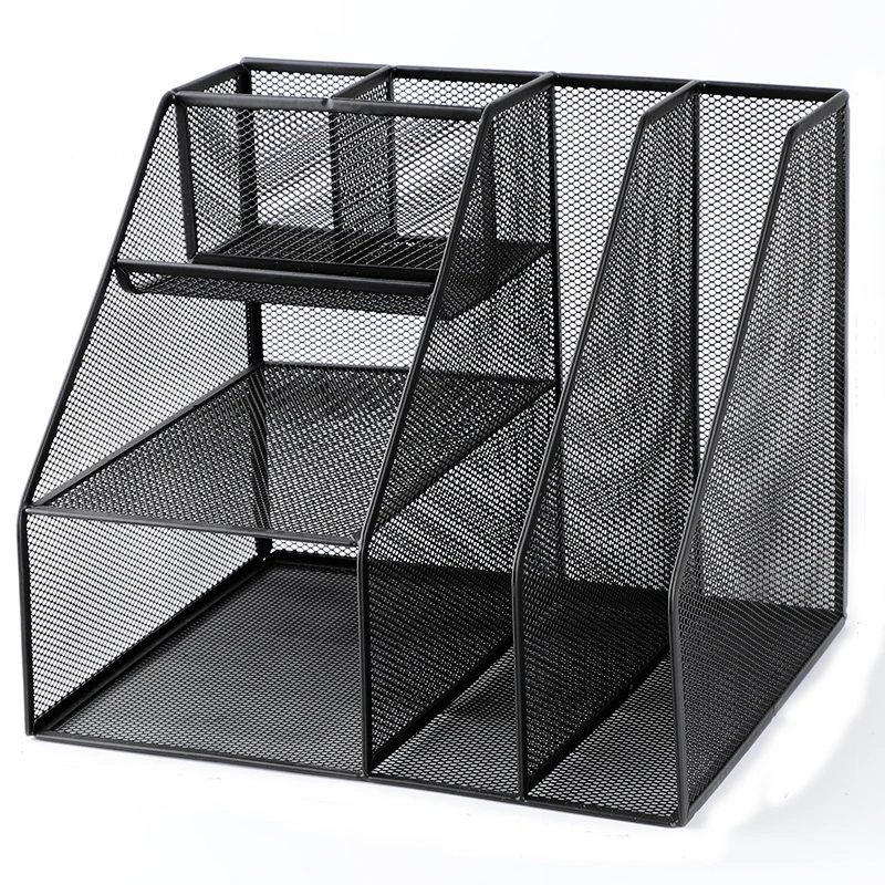 
Big tools stationery office supplies wholesale multifunctional metal desk organizer metal file holder 