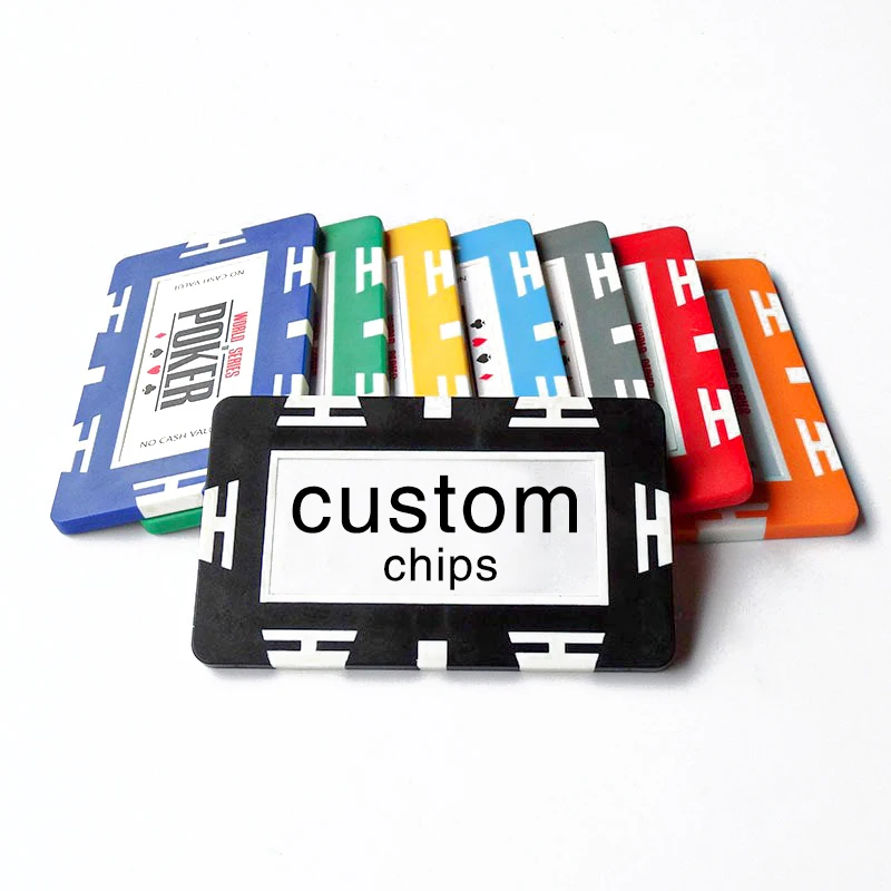 custom luxury poker chips Your Image or Text Poker mahjong chess room baccarat chip Personalized Logo Drink Tokens