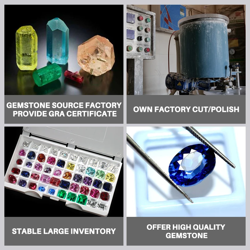 Wholesale Cheap 5A Grade Round Cut Synthetic Corundum 34# Blue Sapphire Stone Lab Grown Loose Gemstones Sapphire 2mm 3mm 4mm