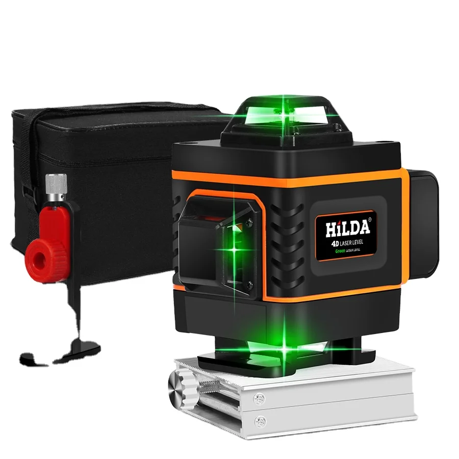 4D Green Self-Leveling 360 Degree Horizontal&Vertical 16 Lines Laser