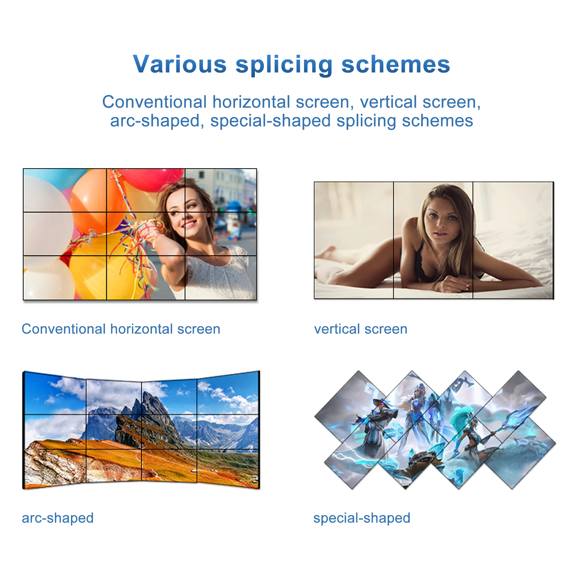 WALL Mounted Tft Commercial Touchscreen Lcd Advertising Screen Digital Signage and Display