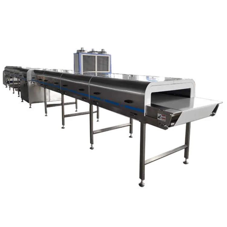 Customize Crystallization Process shortbread cookies Cooling Tunnel Machine For Industry Production Line