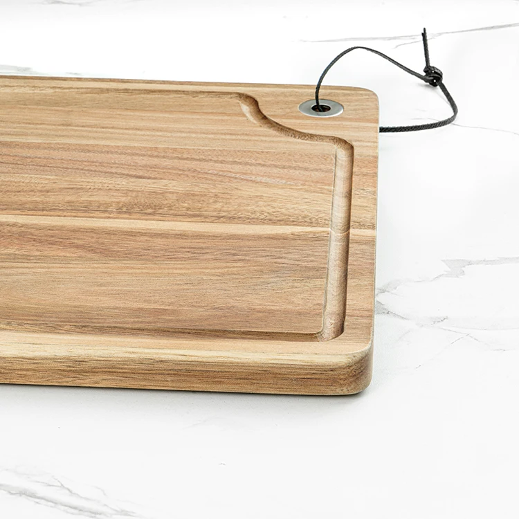 Household 304 stainless steel chopping board double sided cutting board multifunctional Wooden chopping board