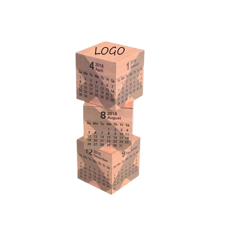 custom photo design puzzle magnetic calendar magic cube for promotion advertising gift