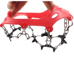 Чехол для походной обуви, захват для льда, скобы, альпинизм, 8 шипов, силиконовые шипы для льда, снежные шипы