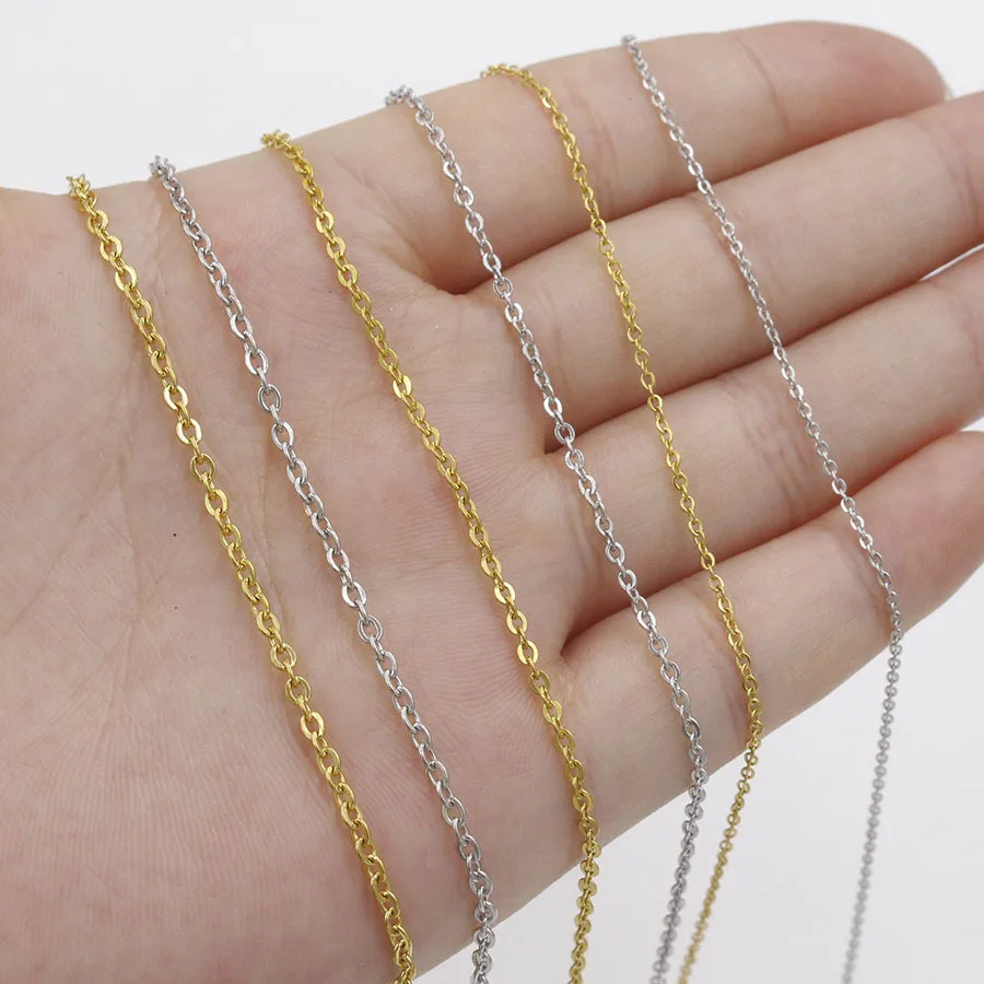 45 cm Necklaces Jewelry Crafts Accessories Diy Jewelry Making Accessories Stainless Steel Twist Cable Chain
