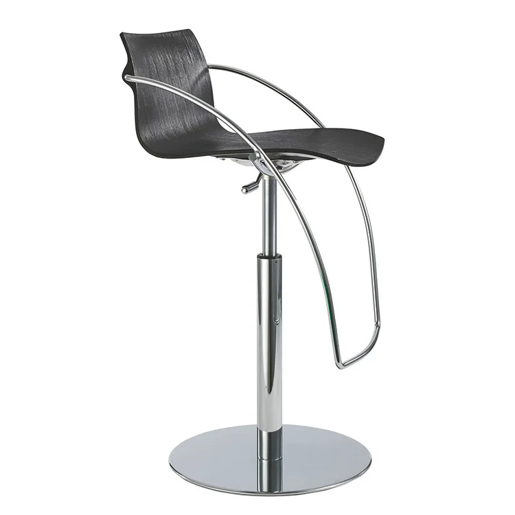 Factory Wholesale Chromed Iron Base Swivel Hydraulic Chair PP Plastic Stool Bar