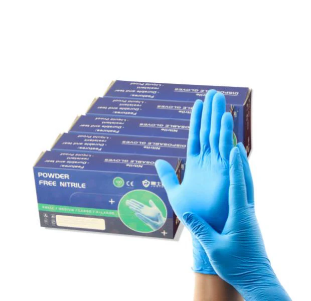 Custom Powder free mixed nitrile gloves Industrial butyl synthetic rubber gloves